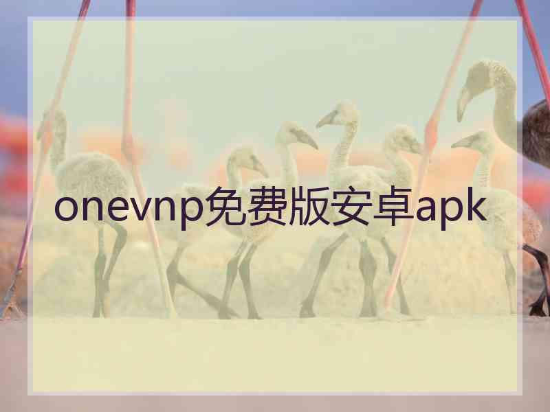 onevnp免费版安卓apk