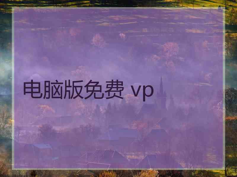 电脑版免费 vp