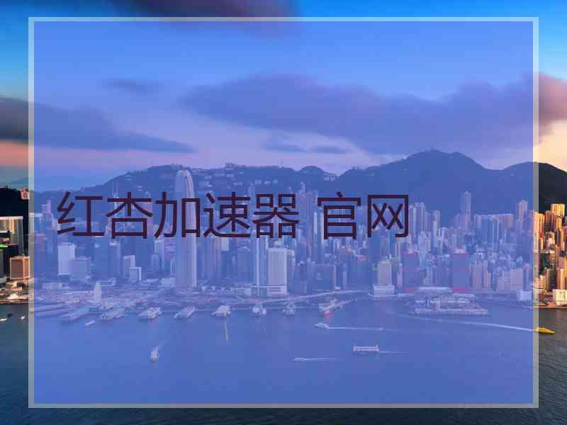 红杏加速器 官网