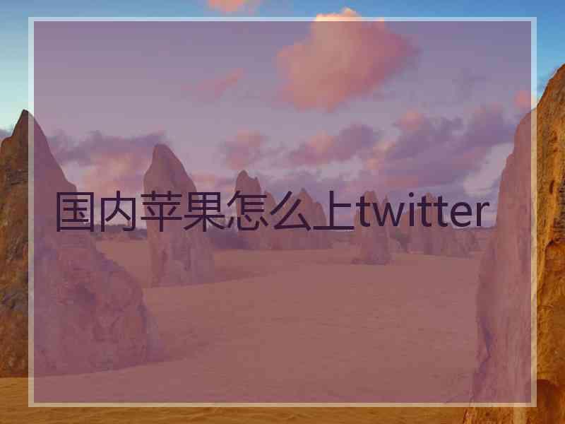 国内苹果怎么上twitter