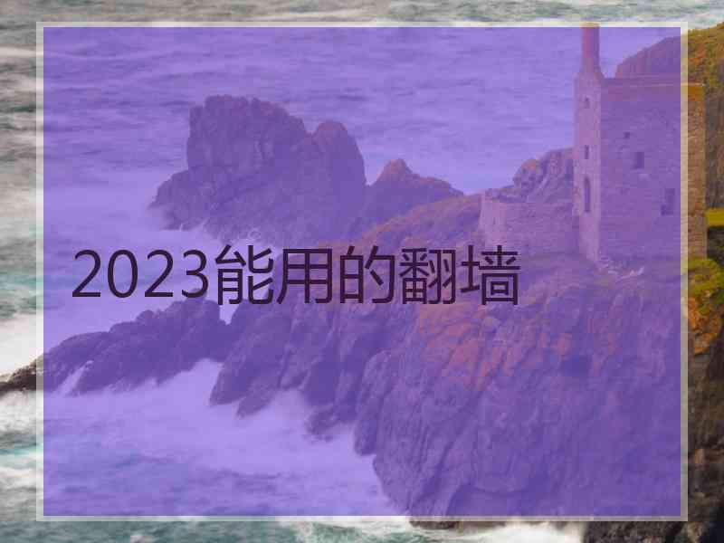 2023能用的翻墙