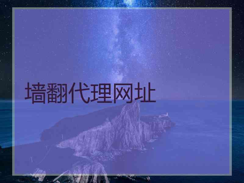 墙翻代理网址