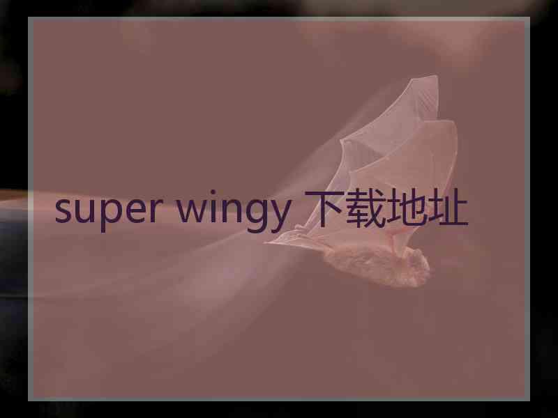 super wingy 下载地址