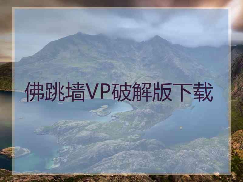 佛跳墙VP破解版下载