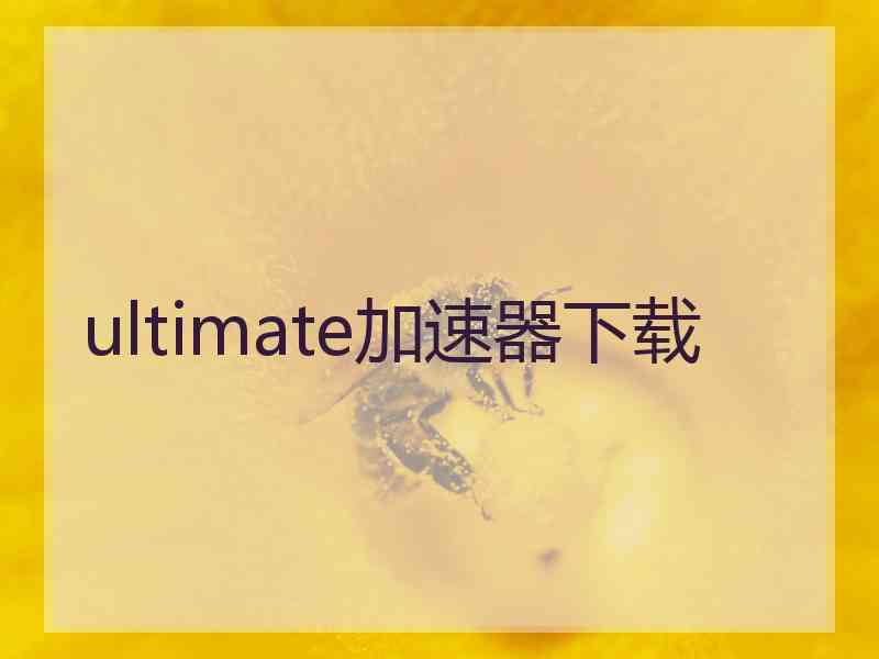 ultimate加速器下载