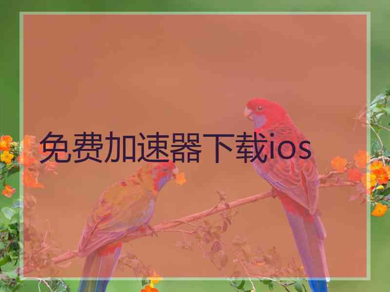 免费加速器下载ios