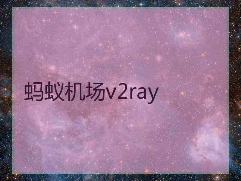 蚂蚁机场v2ray