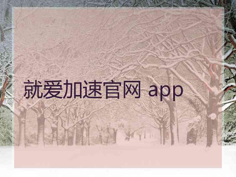 就爱加速官网 app