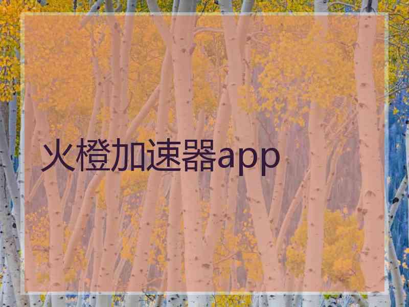 火橙加速器app