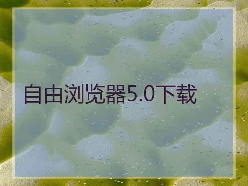 自由浏览器5.0下载