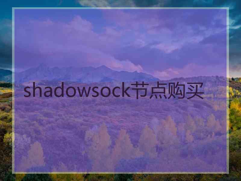 shadowsock节点购买