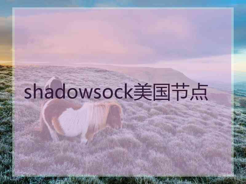 shadowsock美国节点