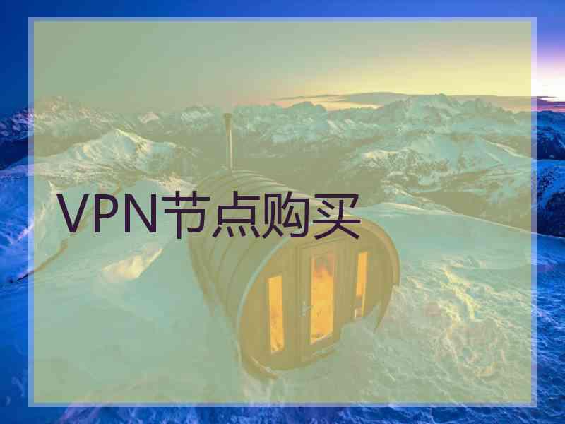 VPN节点购买