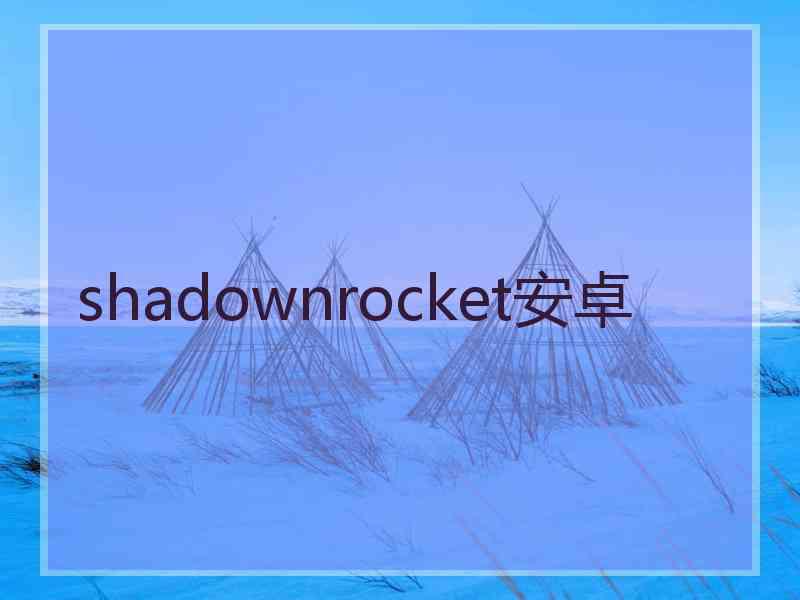 shadownrocket安卓