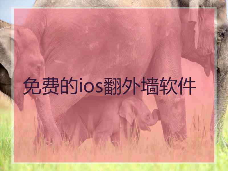 免费的ios翻外墙软件