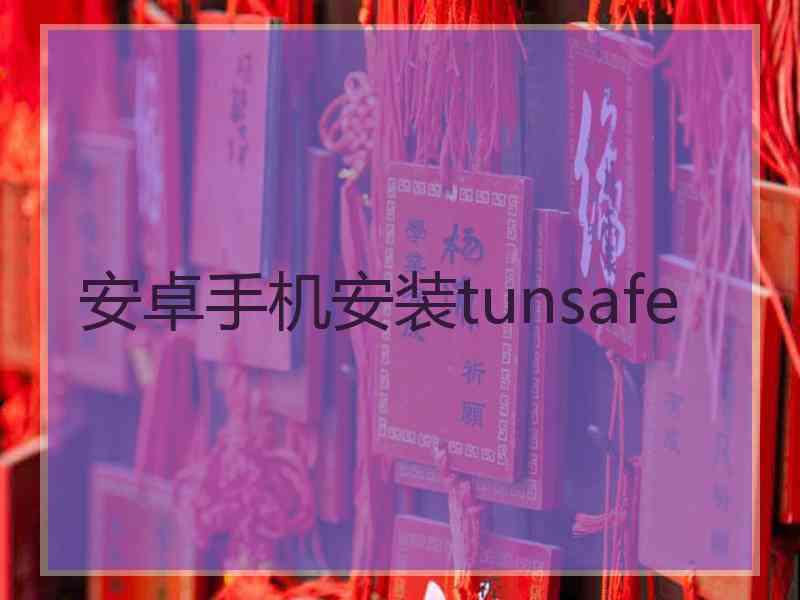 安卓手机安装tunsafe