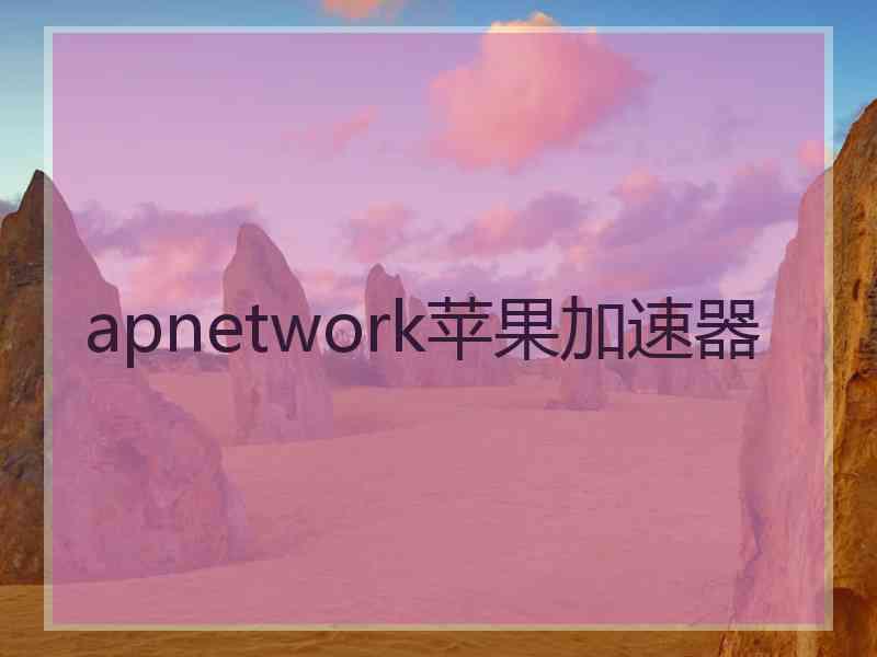 apnetwork苹果加速器