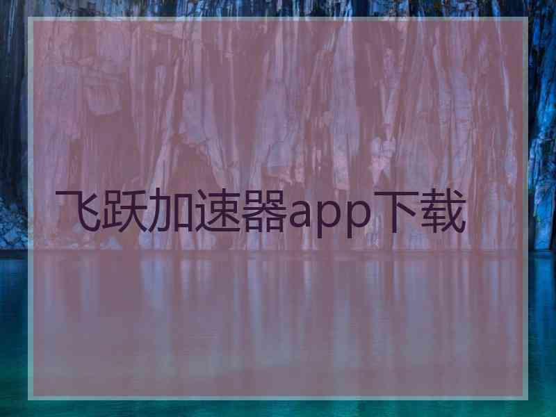 飞跃加速器app下载