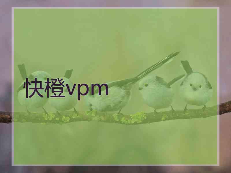 快橙vpm