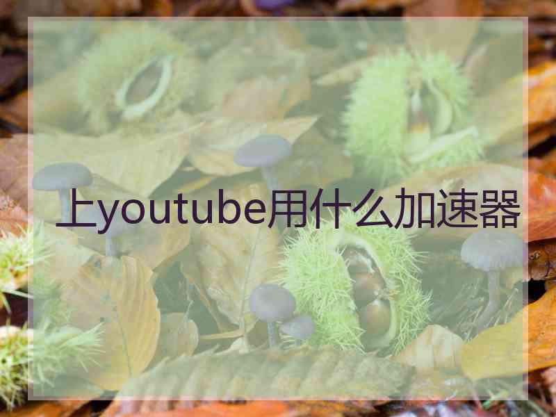 上youtube用什么加速器