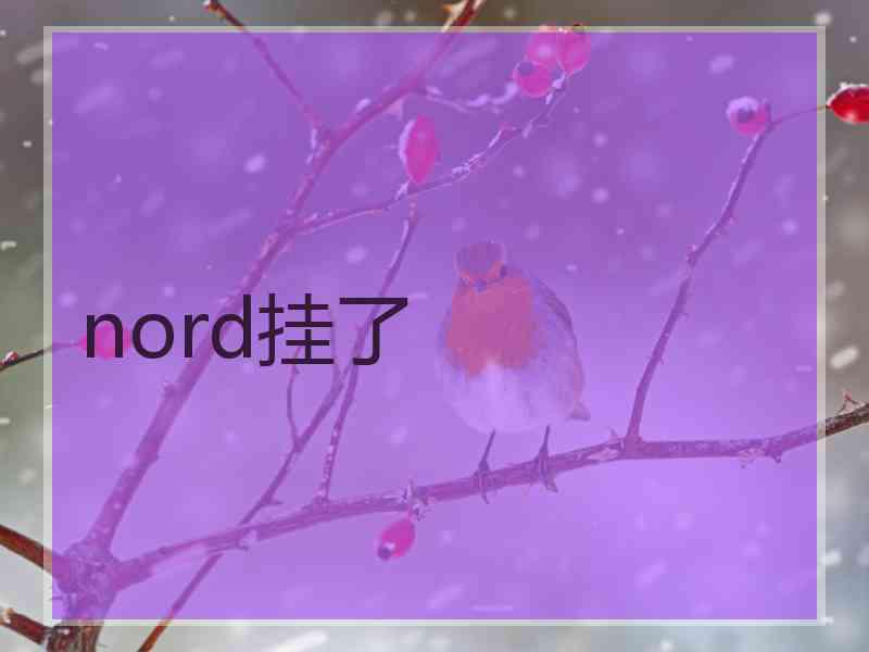 nord挂了