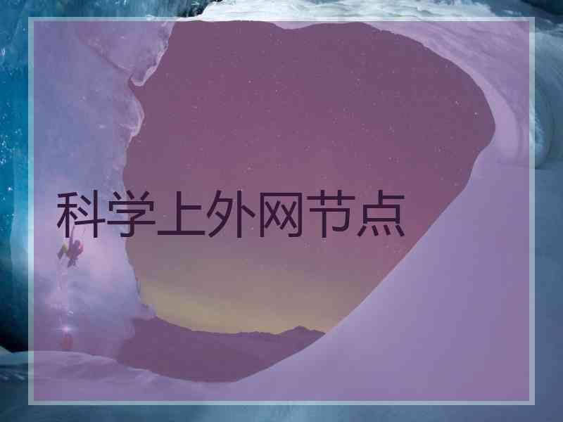 科学上外网节点