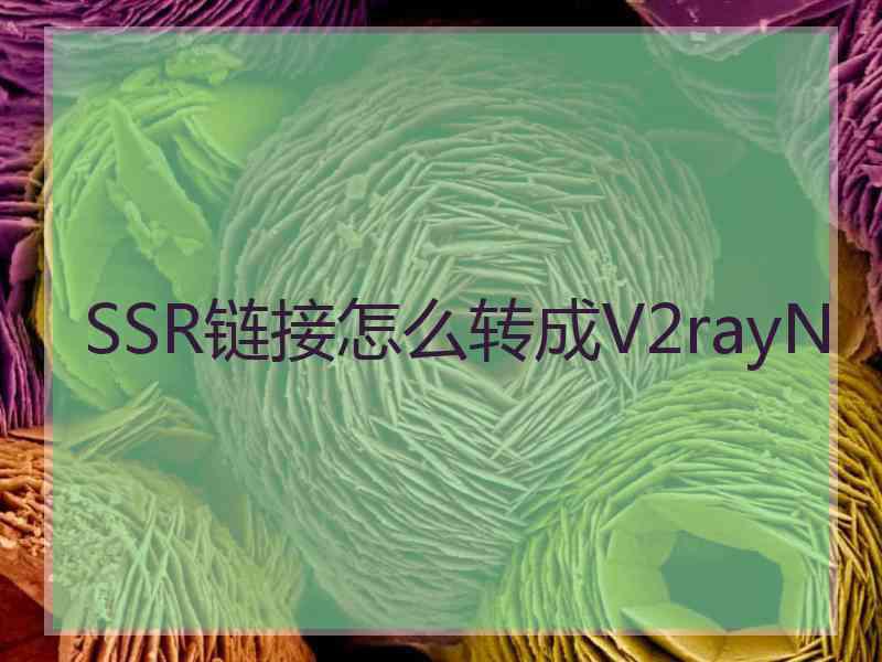 SSR链接怎么转成V2rayN