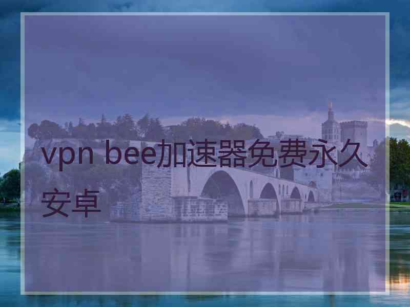 vpn bee加速器免费永久安卓