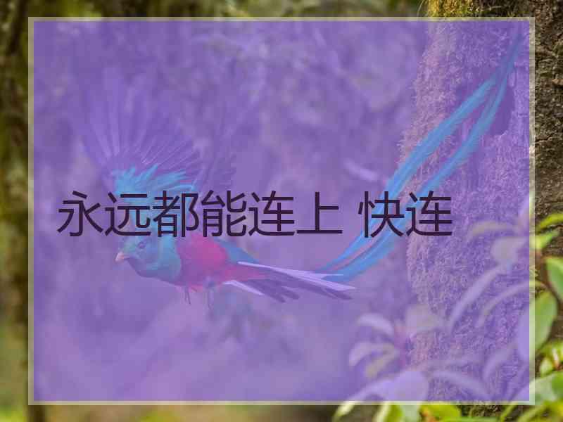 永远都能连上 快连