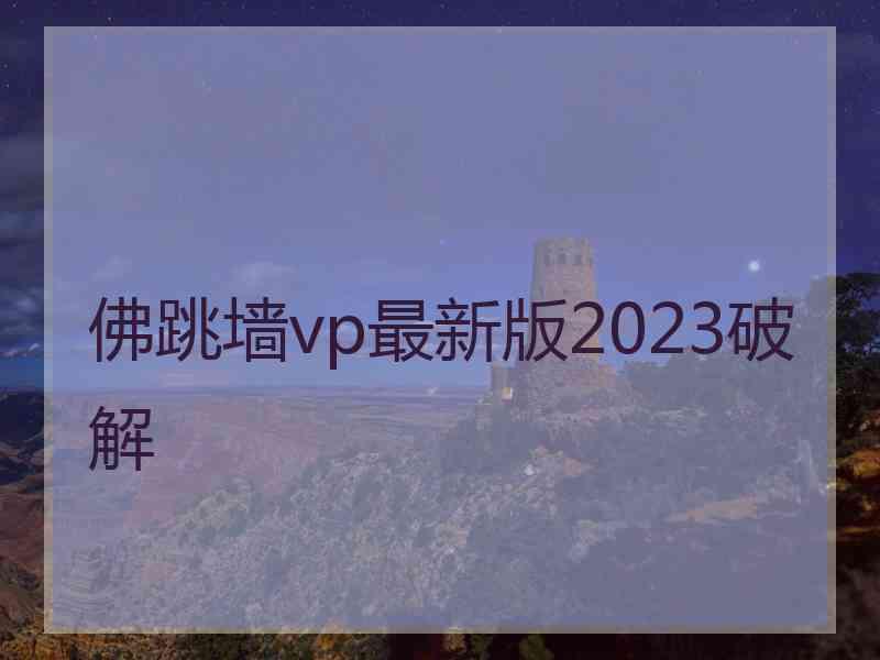 佛跳墙vp最新版2023破解