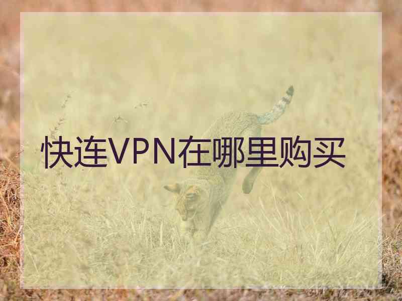 快连VPN在哪里购买