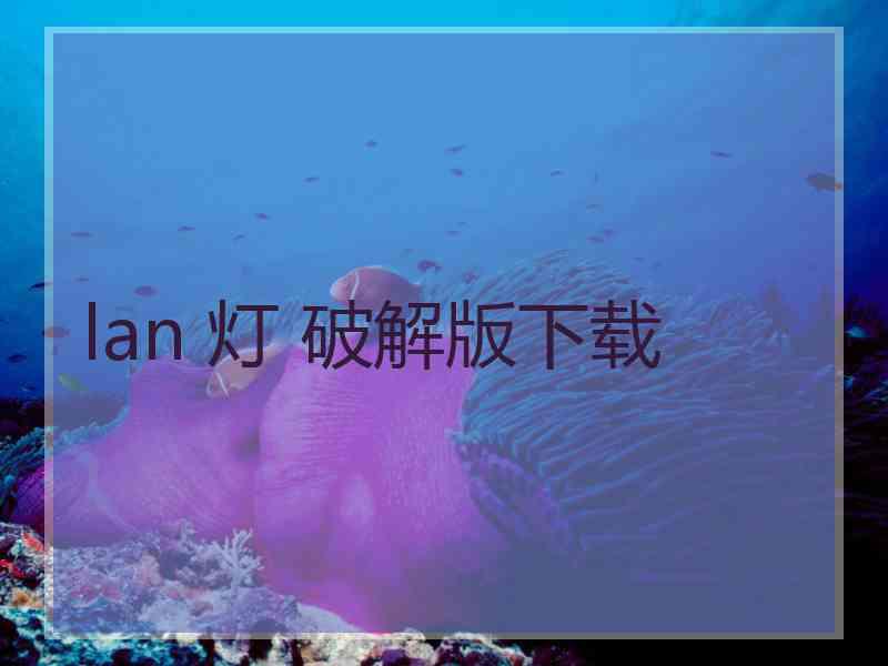 lan 灯 破解版下载