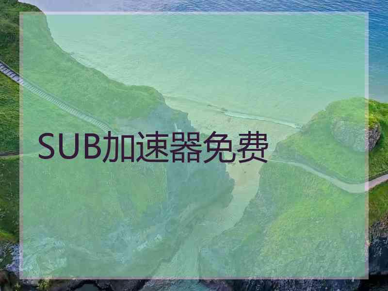 SUB加速器免费