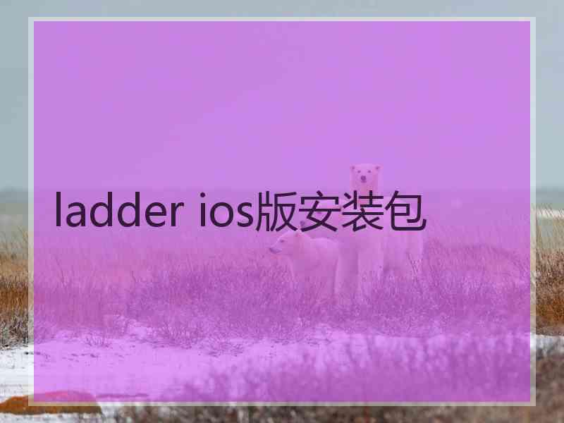 ladder ios版安装包