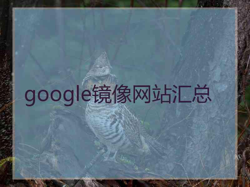 google镜像网站汇总