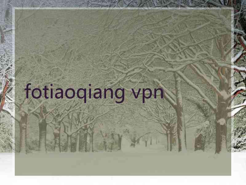 fotiaoqiang vpn