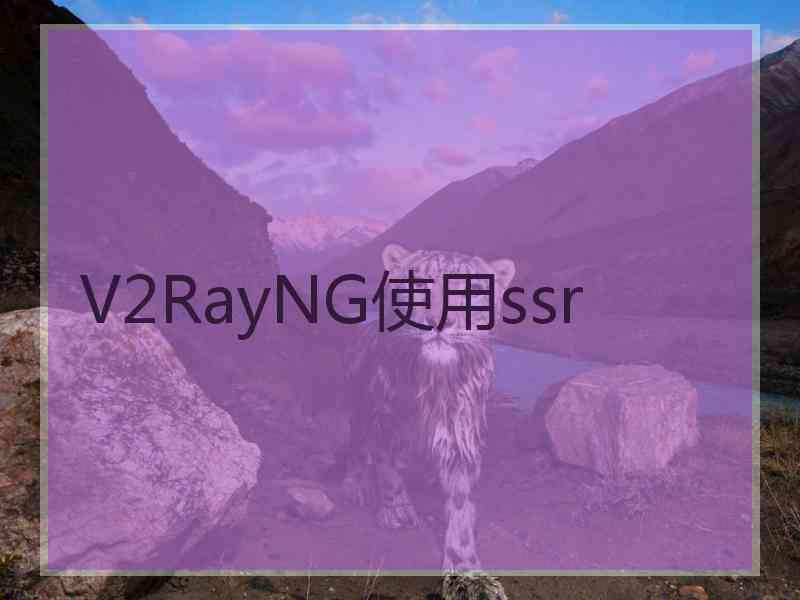 V2RayNG使用ssr