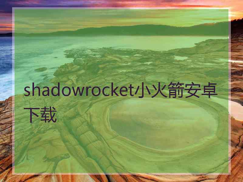 shadowrocket小火箭安卓下载