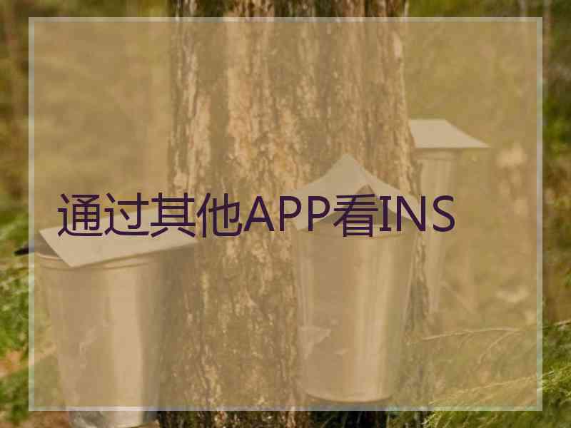 通过其他APP看INS