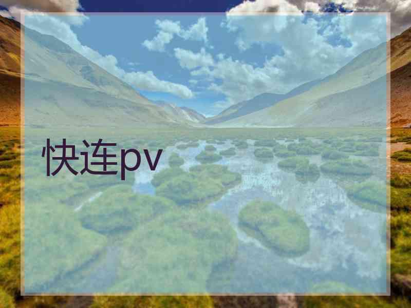 快连pv