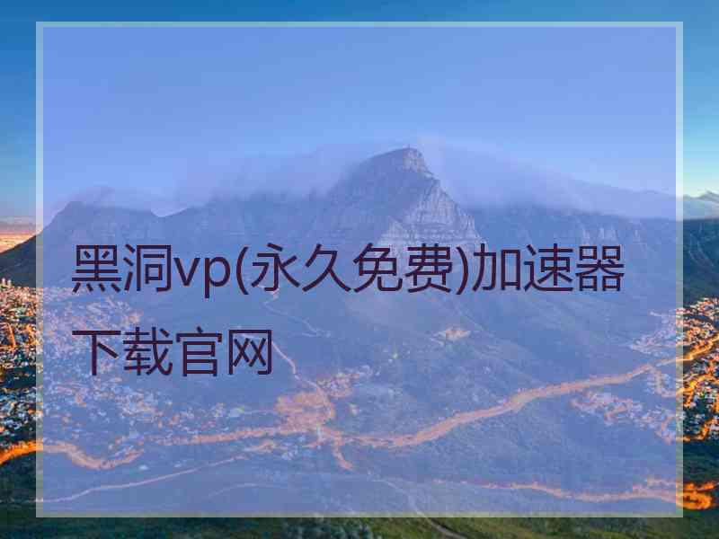 黑洞vp(永久免费)加速器下载官网