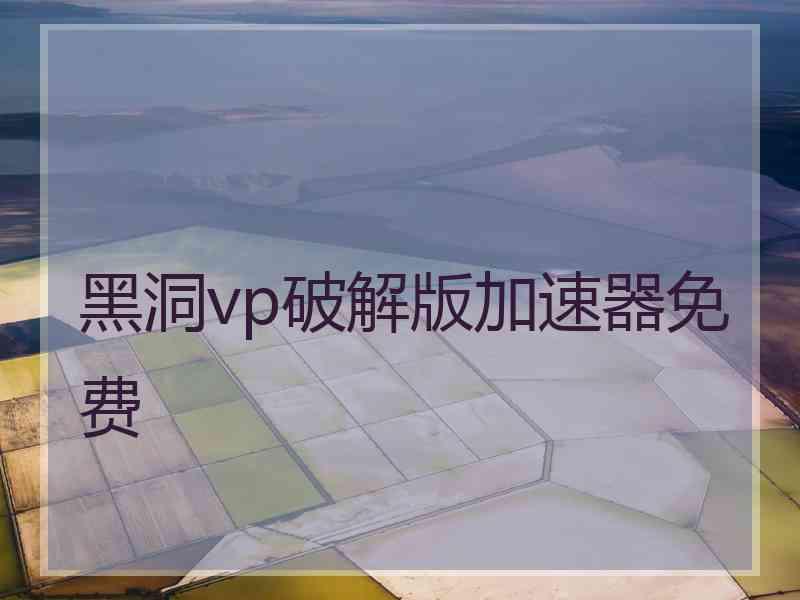 黑洞vp破解版加速器免费