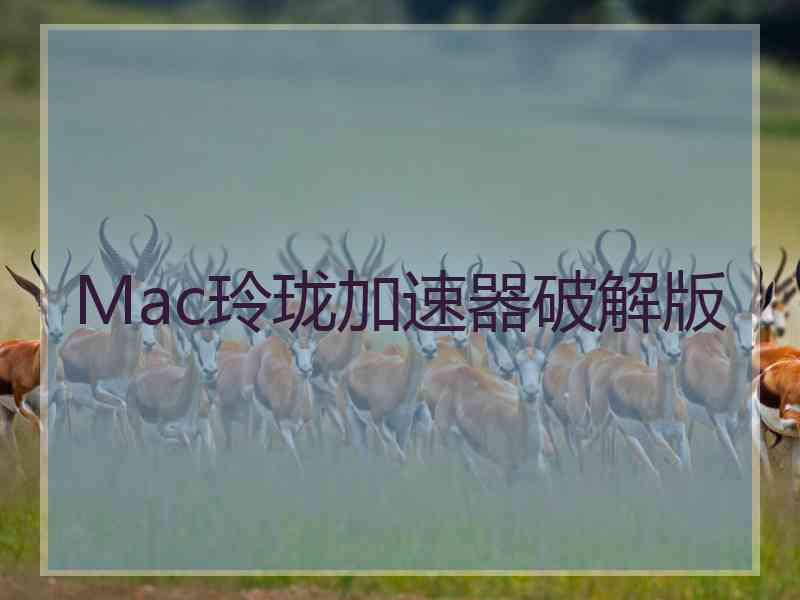 Mac玲珑加速器破解版