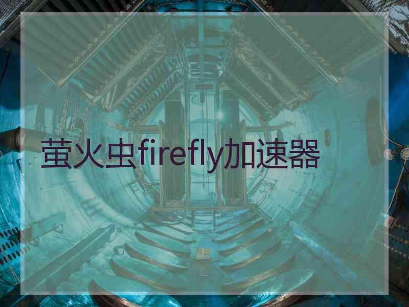 萤火虫firefly加速器