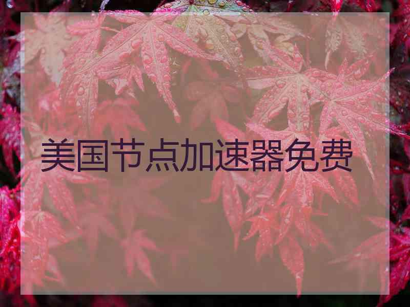 美国节点加速器免费